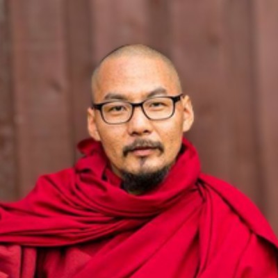 Khenpo Tokpa Tulku, Buddhist monk in robes.
